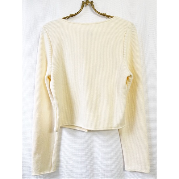 Anthropologie Pilcro square neck cropped cardigan - Picture 2 of 4